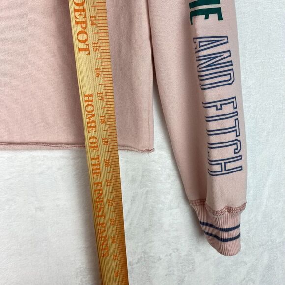 Abercrombie & Fitch Sweater Womens Extra Small Pink Cropped Lightweight Casual - Picture 7 of 9